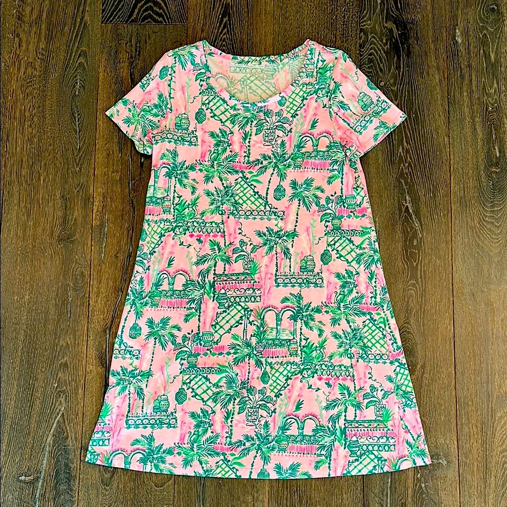 Lilly Pulitzer Tropical Pink and Green Dress